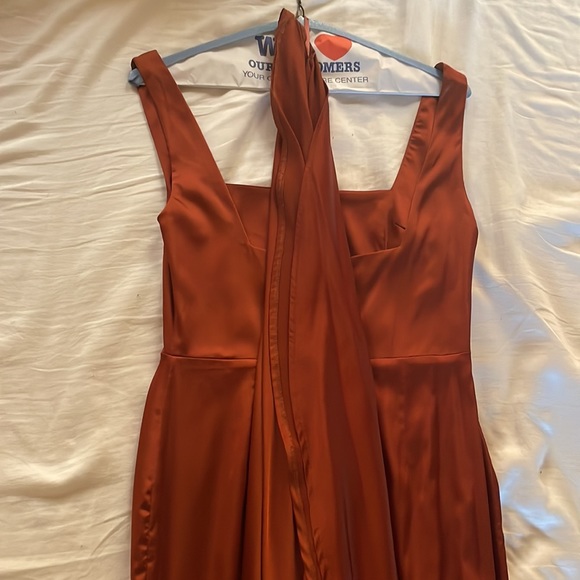 Giselle Mermaid Evening Gown- Terracotta Evening Gown - Picture 3 of 5